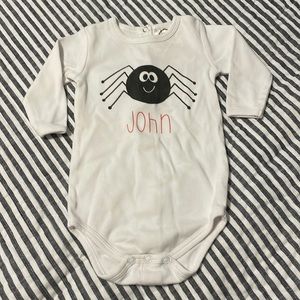 Long sleeve onesie. Spider. John. 6-9 months.